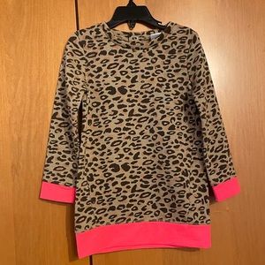 Billieblush Little Girls Animal Print Lurex Top
